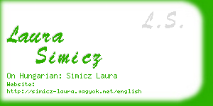 laura simicz business card